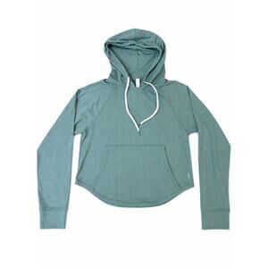 Glyder Womens XS Hooded Pullover Hoodie Green Lightweight